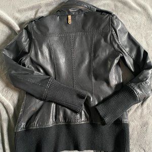 Mackage XS Hip Length Leather Jacket